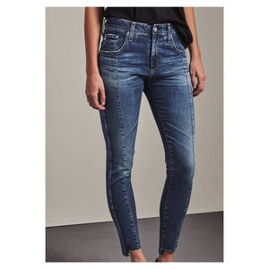 AG Adriano Goldschmied Womens The Farrah Skinny Ankle Jeans Blue Stretch 29R